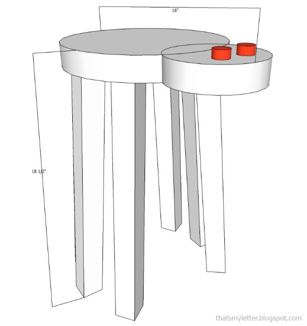 spider stool dimensions