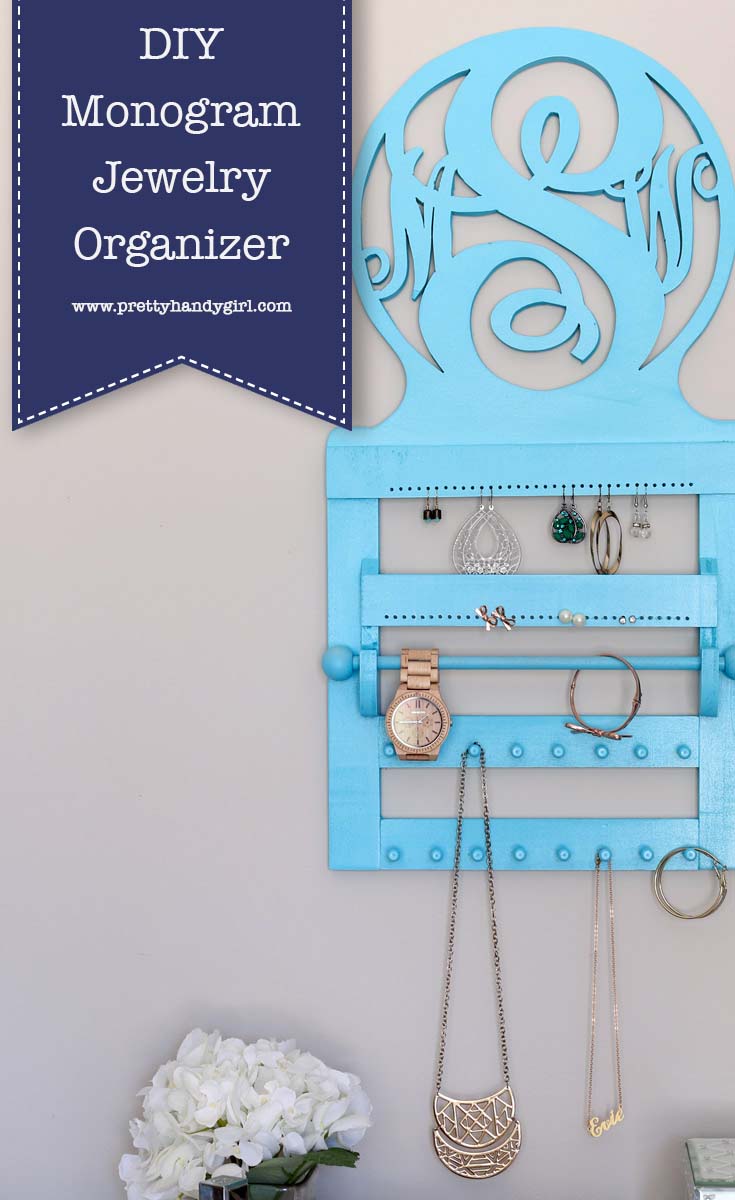 Check out this tutorial to make this Pottery Barn Teen Inspired Jewelry Organizer from Pretty Handy Girl | DIY jewelry organizer | DIY jewelry storage #prettyhandygirl #DIY #jewelrystorage #jewelryorganizer