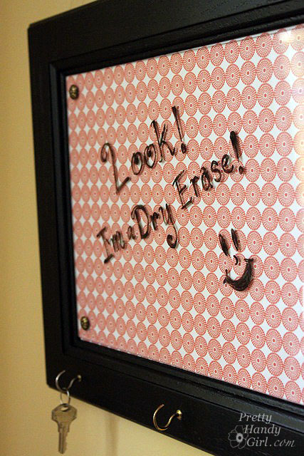 Dry Erase Message Board from Cabinet Door