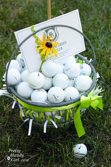 Golfers Ball Bucket Gift Basket