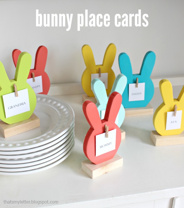 bunny place cards