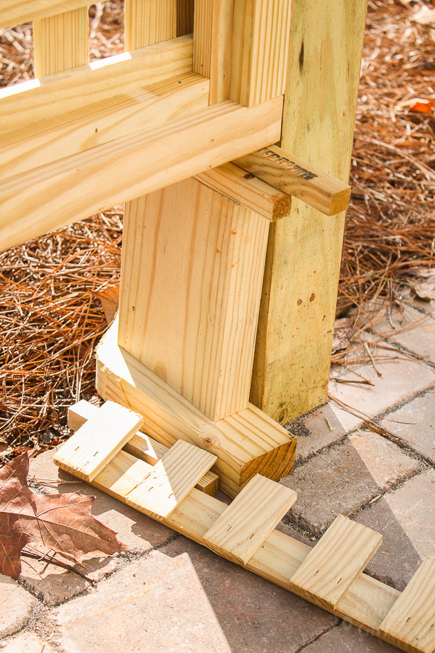 Build a Pergola with Trellis to Screen Your Trash Cans | Pretty Handy Girl