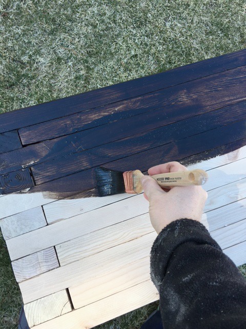 Building a dining bench with 2x4s and wood glue