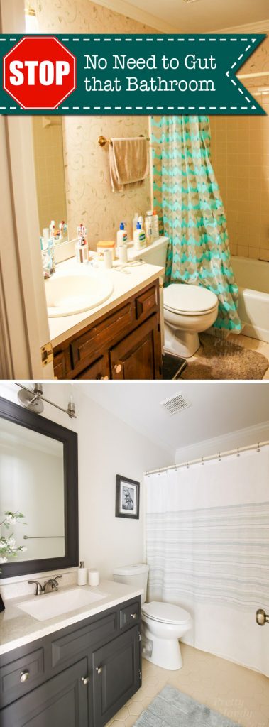STOP! You Don't Have to Gut Your Dated Bathroom | Pretty Handy Girl