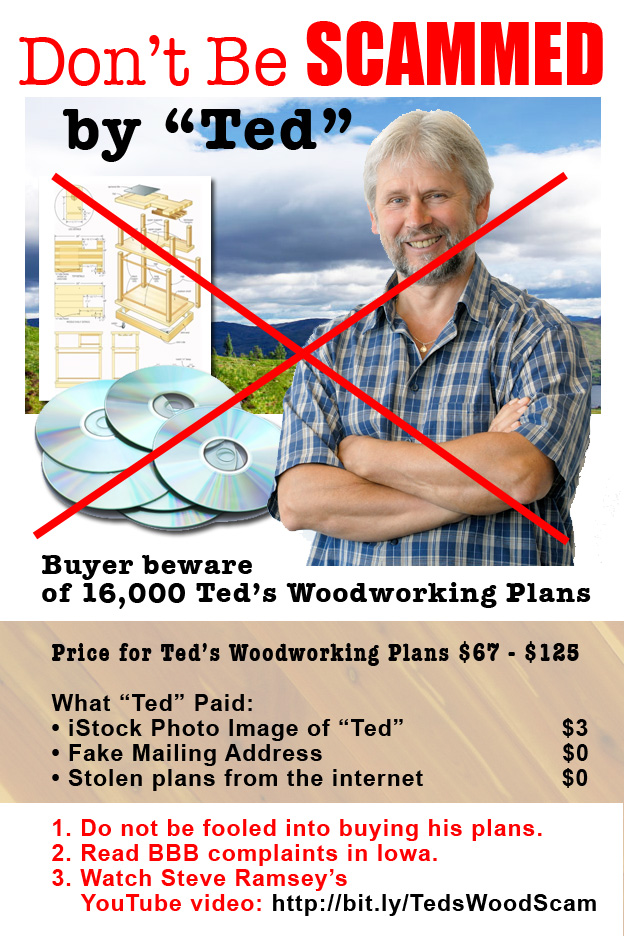 Beware Ted's Woodworking SCAM