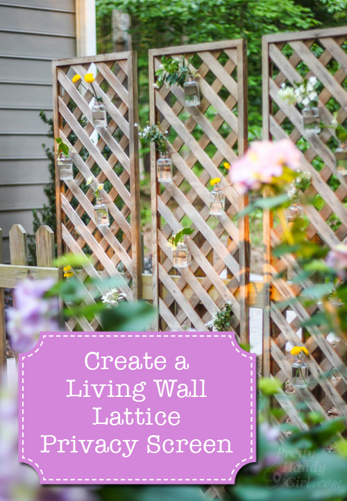 Create a Living Wall Lattice Privacy Screen | Pretty Handy Girl