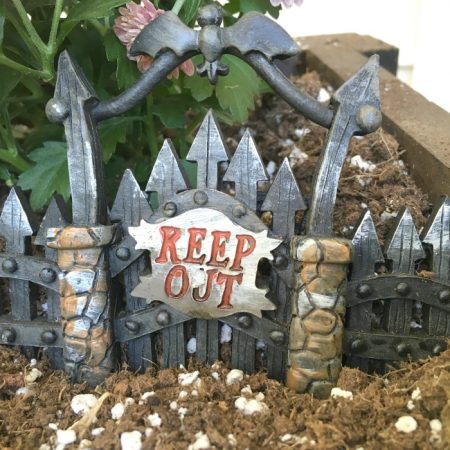 Add a fun Halloween Ghostly Garden to your fall planter. | PrettyHandyGirl.com