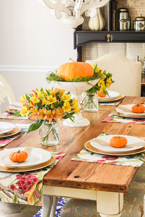 fall tablescape vertical