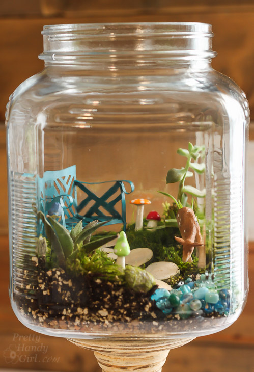 Woodland Fairy Garden in a Jar | Pretty Handy Girl