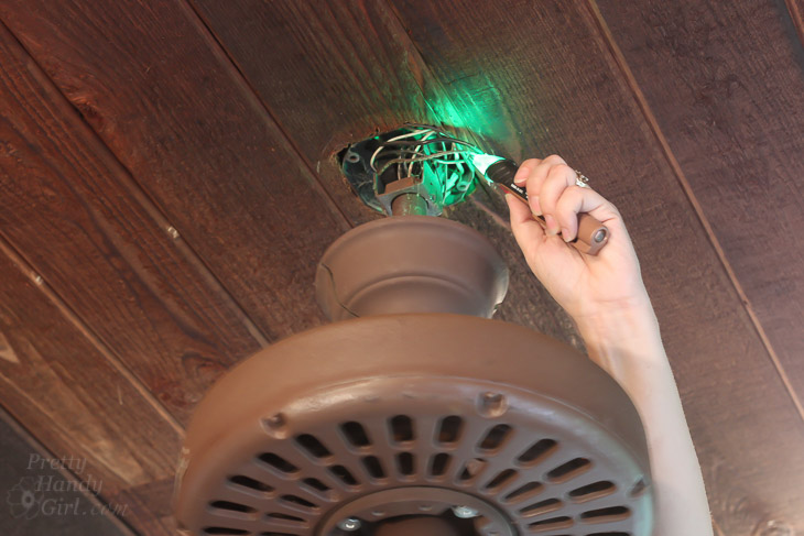 Installing the Most Beautiful Ceiling Fan | Haiku Copper Luxe Ceiling Fan | Pretty Handy Girl