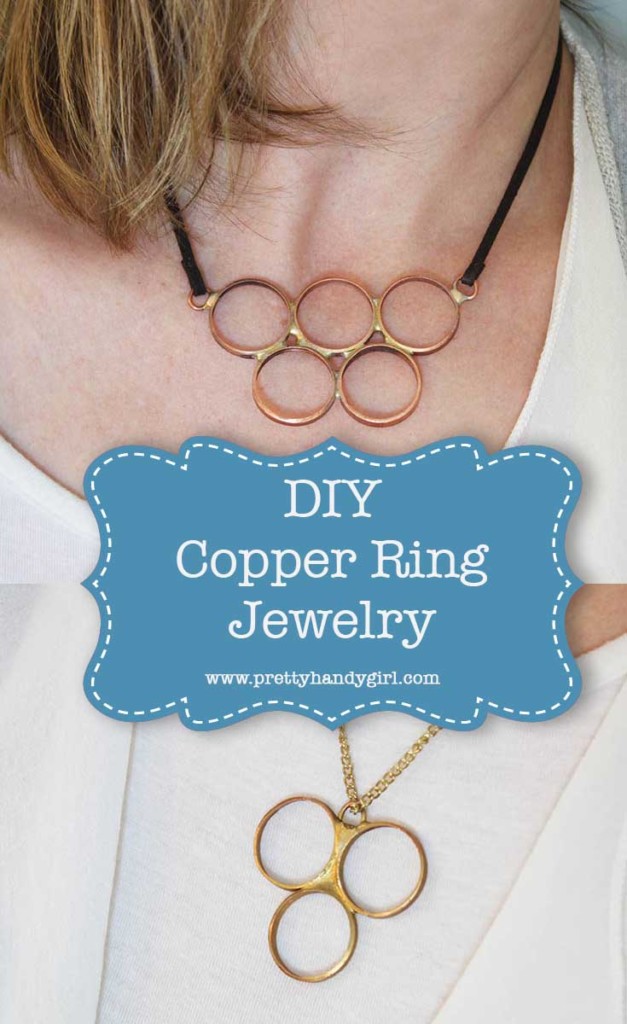 This DIY copper ring jewelry is the perfect idea for a handmade gift! | Pretty Handy Girl #prettyhandygirl #giftidea #DIYgift #DIYjewelry
