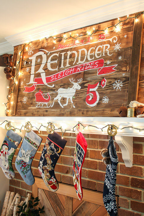How to Make a Vintage Rustic Sleigh Ride Sign by Pretty Handy Girl