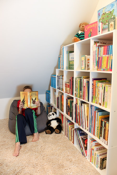 Childrens' Closet Library with Secret Pass Through | Pretty Handy Girl
