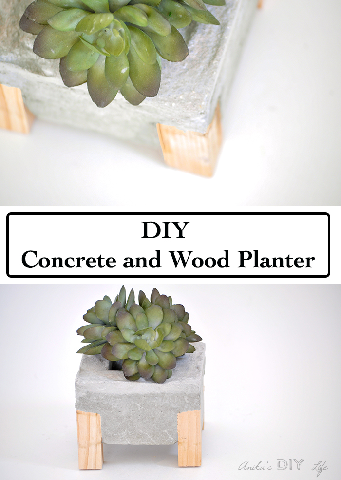 How to make Concrete and Wood planters