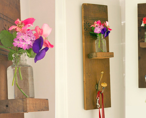 DIY Reclaimed Wall Hook & Vase | Pretty Handy Girl