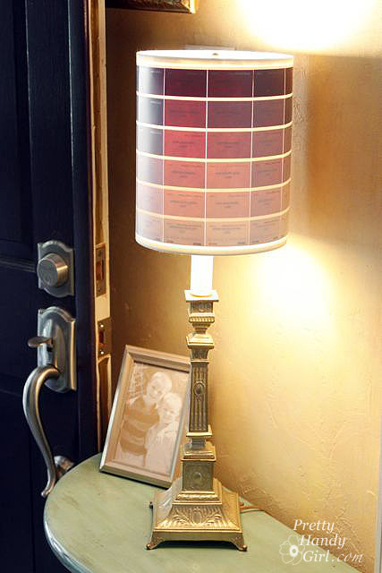 Ombre Paint Chip Lamp - Best Lighting DIYs - Pretty Handy Girl