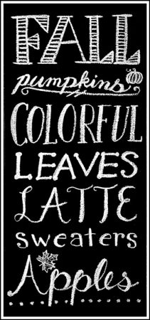 FREE: Fall Chalkboard Art Printable - Pretty Handy Girl