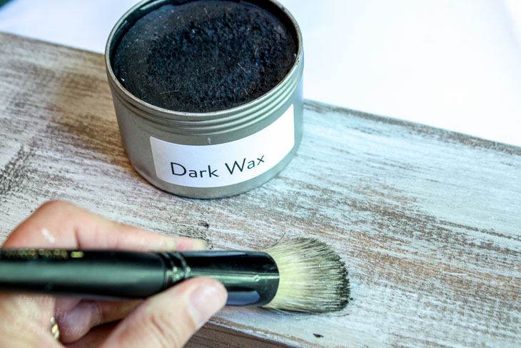Apply Dark Wax.
