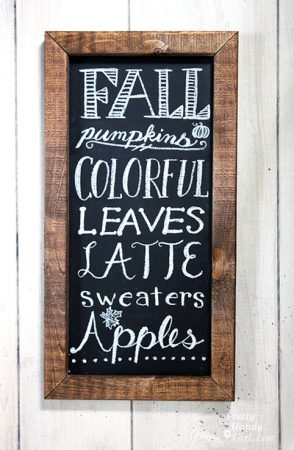 FREE: Fall Chalkboard Art Printable - Pretty Handy Girl