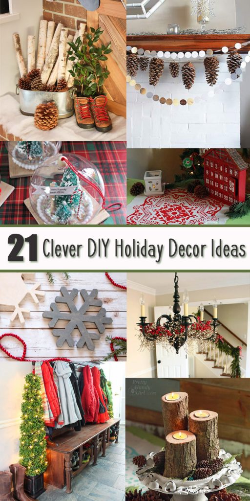 Clever DIY Holiday Decor Ideas Pinterest Image