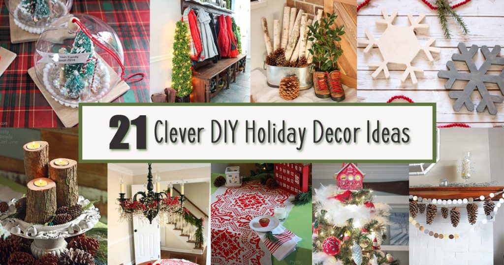 Clever DIY Holiday Decor Ideas Social Media Image