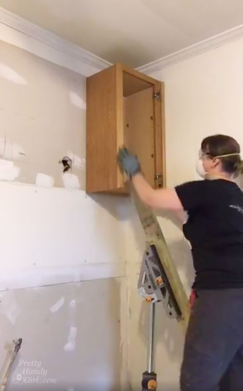 removing upper cabinets