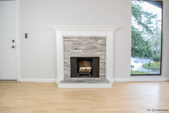 how to refinish a fireplace with tile