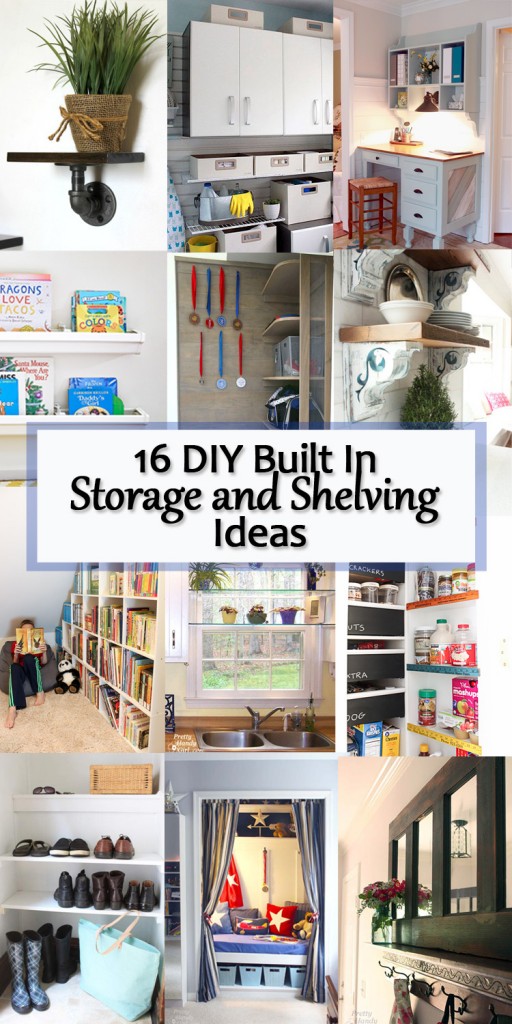 16 diy built in storage and shelving ideas pinterest image