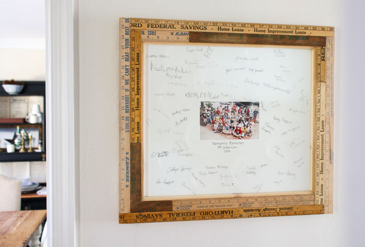 How to Custom Build a Vintage Ruler Picture Frame