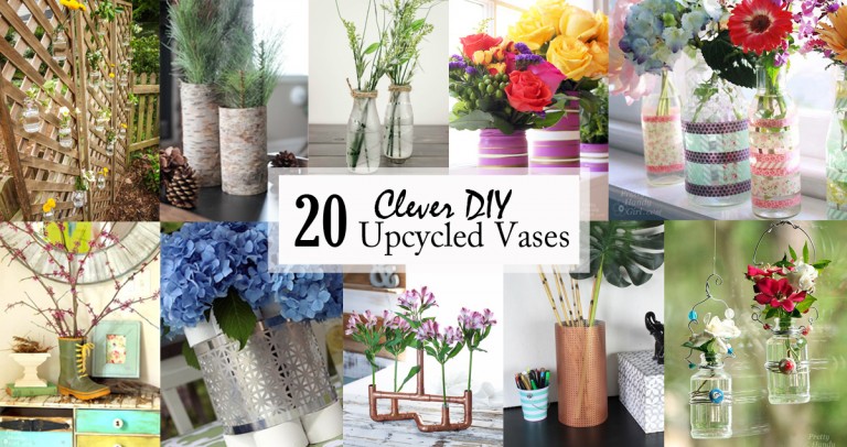 Clever DIY Upcycled Vases - Pretty Handy Girl