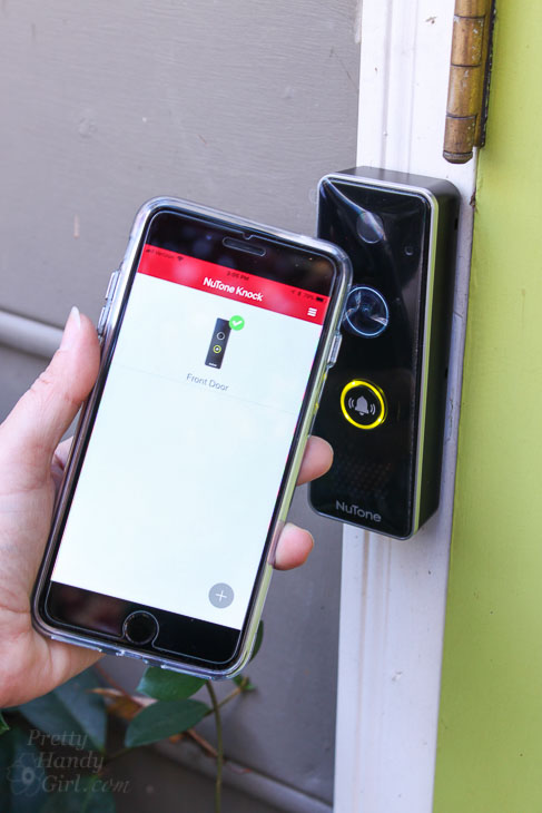 smart video doorbell camera NuTone app display