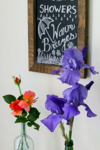 FREE Spring Flowers Chalkboard Art Printable - Pretty Handy Girl