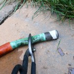 cut off old hose end