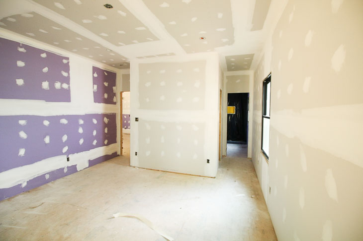SoundBreak drywall on master bedroom wall