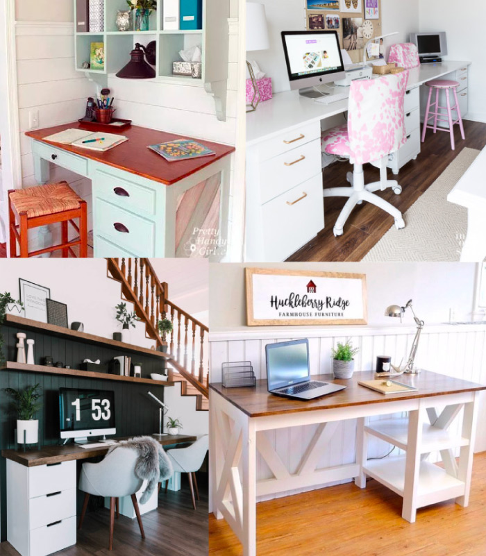 Large DIY Desks for craft rooms or home office