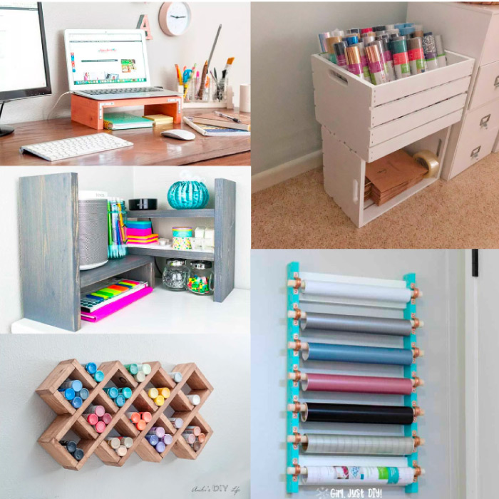 Small DIY projects for craft room storage