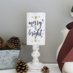 Merry and bright finished side