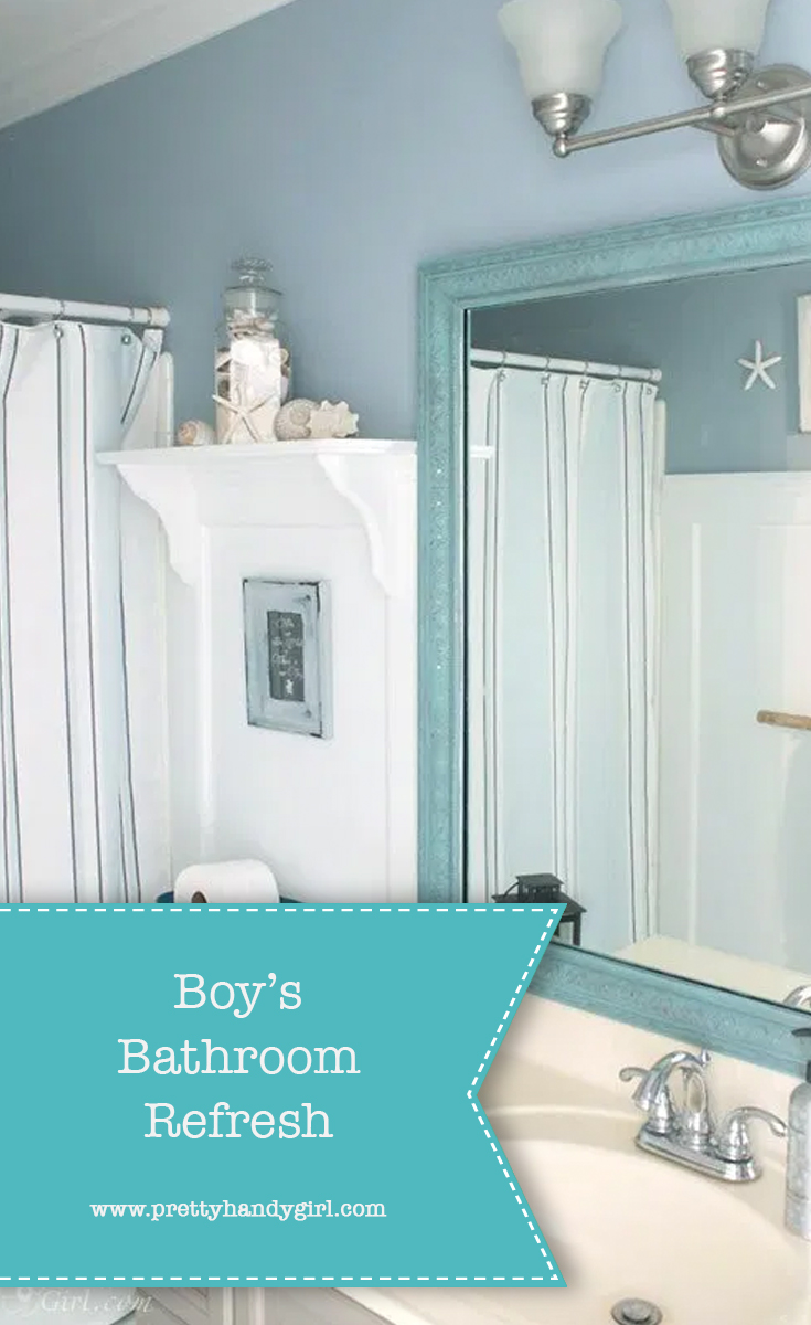 How to Refresh a Boy's Bathroom | Pretty Handy Girl