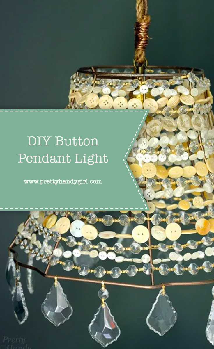 DIY Button Pendant Light