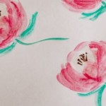 Painting with Watercolors - Peony Flowers