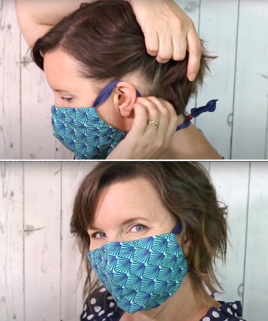 no more bad hair day with face mask straps