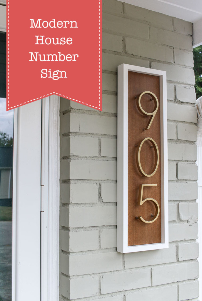 DIY House Number Sign
