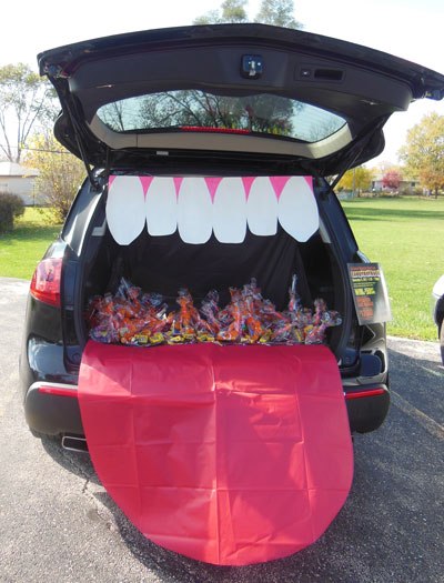 Trunk or treat for contactless trick or treating