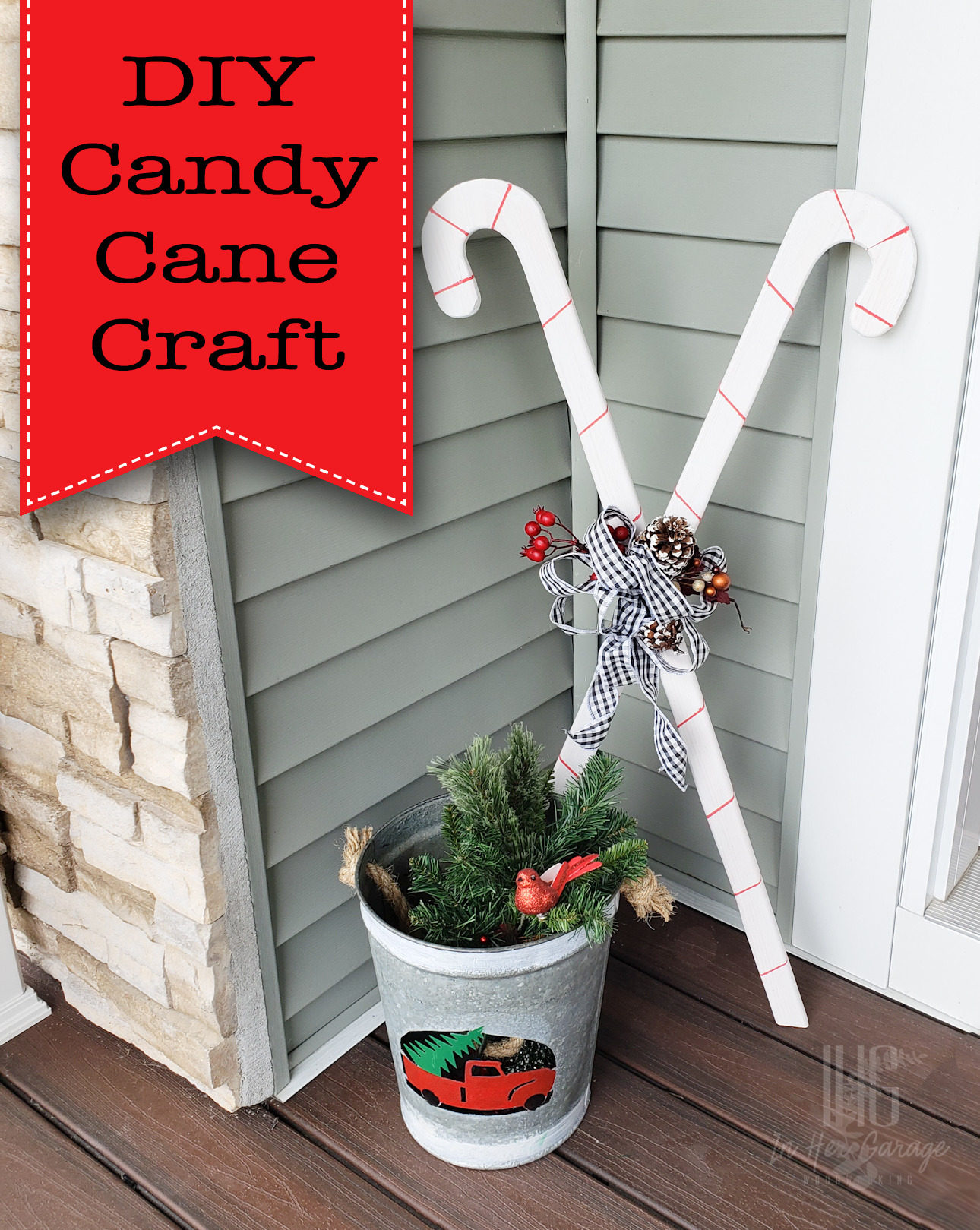 DIY Candy Cane Craft - Pretty Handy Girl