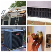 4 image collage home maintenance exterior