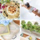 collage with 4 images diy gift crates and trays